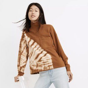 Madewell Tie-Dye Mockneck Pocket Sweatshirt - Medium